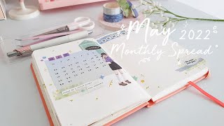 May 2022 Monthly Spread Journal with Me