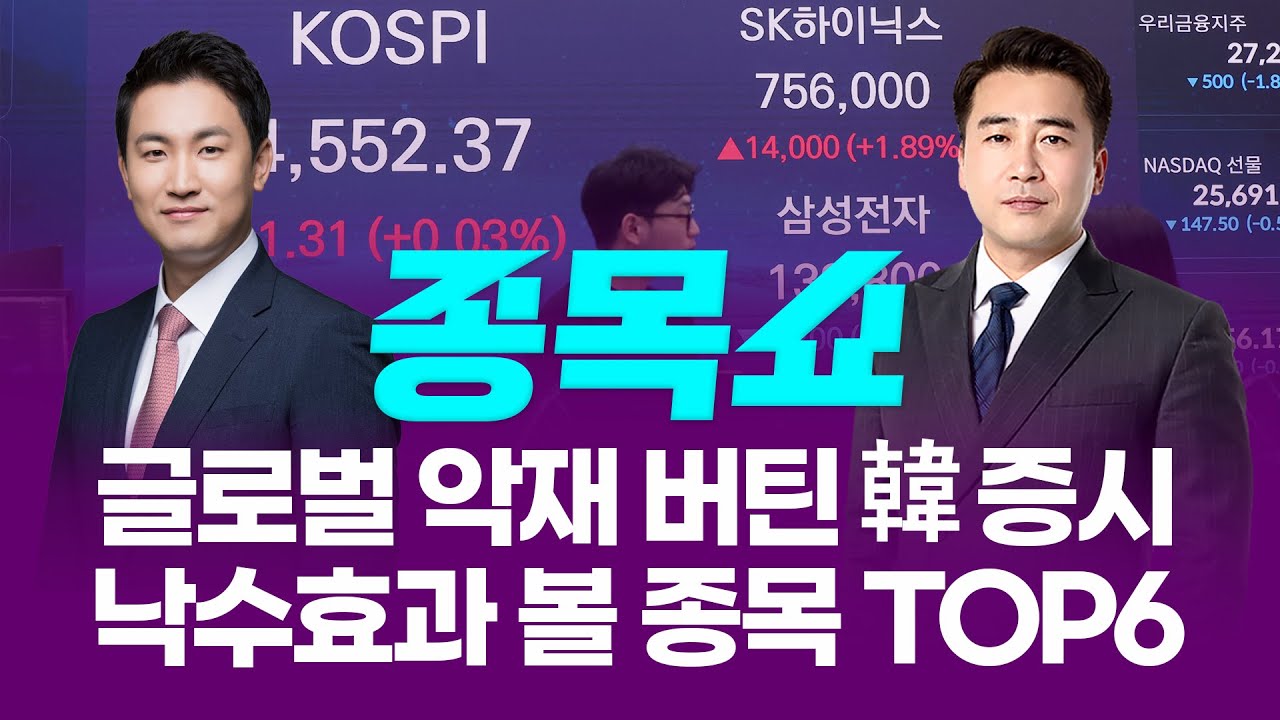 글로벌 악재 버틴 韓 증시…낙수효과 볼 종목 TOP6ㅣ 종목쇼 ㅣ260109