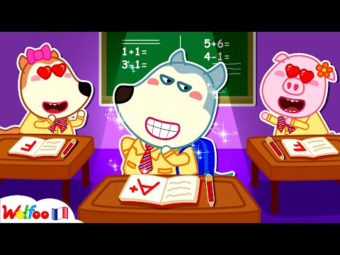 Oh Non! Wolfoo Est Coincé Dans Une École Réservée Aux Filles 🤩 Dessin Animé Pour Bébé 🎉 @WolfooFR