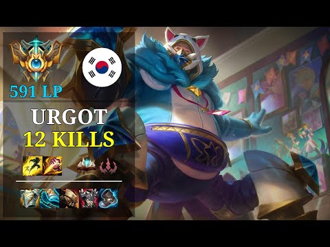 Urgot Jungle vs Lillia - 12 kills - 8X8 Jg KR Challenger (591 LP) Patch 11.5