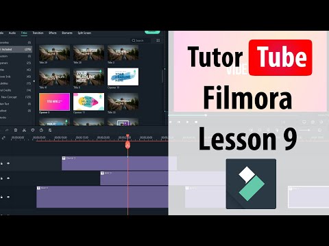Filmora Tutorial Lesson 9 Adding Titles