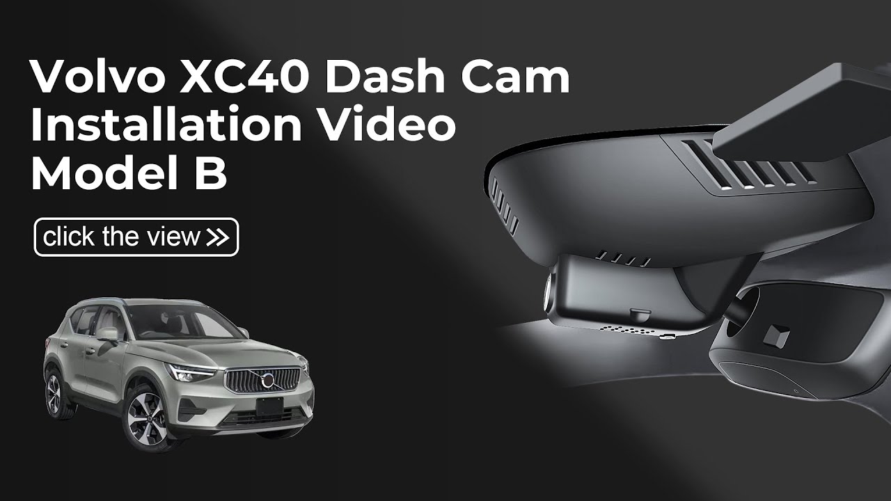 Mangoal Volvo XC40 Model B 015J Dash cam installation