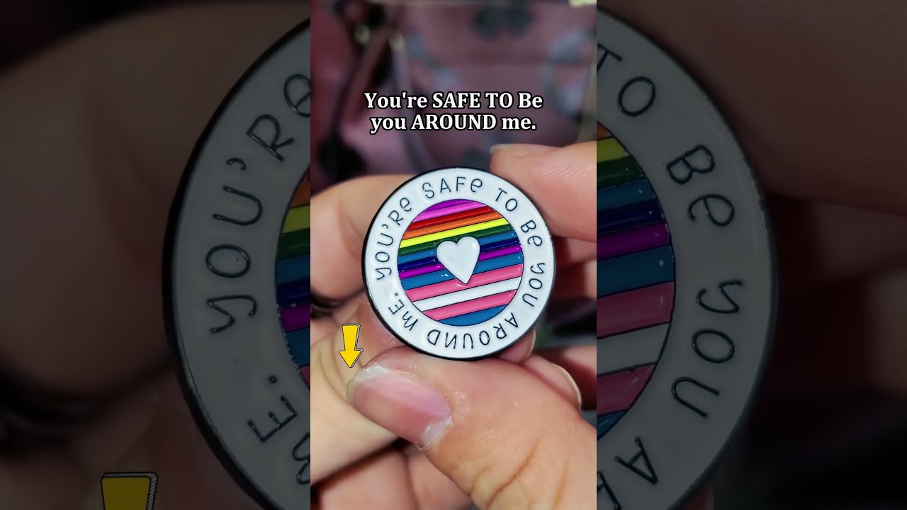 Inclusive Pride Enamel Pin: A Symbol of LGBTQ+ Safety#Pride #LGBTQ #EnamelPin #Ally