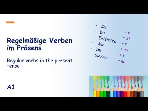 Regular verbs in the present tense — A1