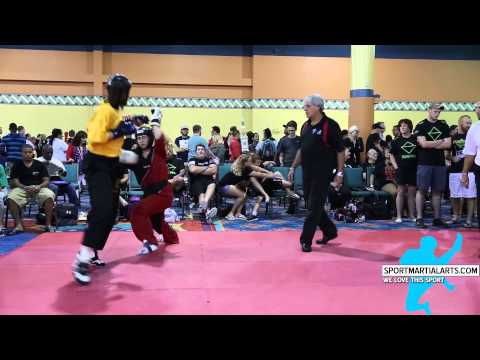 Jasmine v Carolyn Langston - Women's Sparring - US Open 2015