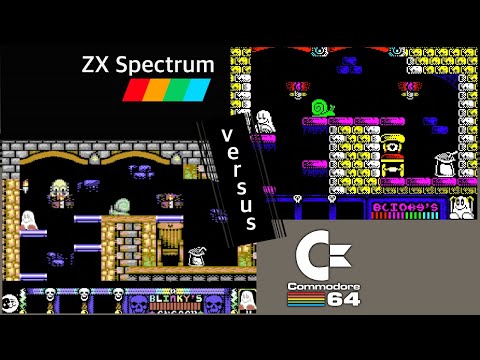 C64 vs. ZX Spectrum - 8 games from 1990