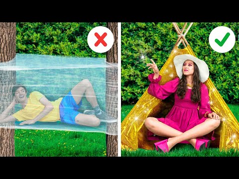 Rich VS Broke CAMPING HACKS! Smart VACATION Hacks and Gadgets from TikTok