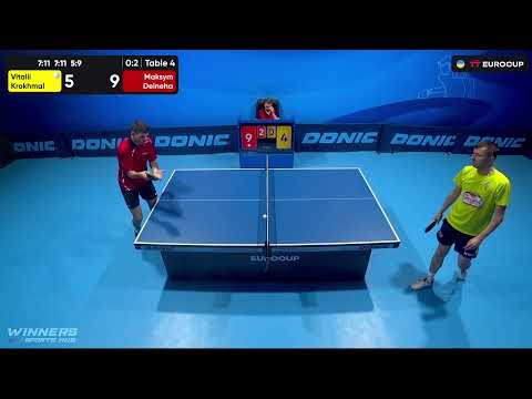 10:20 Vitalii Krokhmal  - Maksym Deineha 13.09.2023 TT Euro.Cup Ukraine Master. TABLE 4