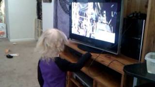 My daughter dancing to Cruxshadows Sophia