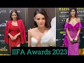 Radhika Madan Elnaaz Nourozi Arrives For IIFA Awards 2023 At Sharjah Yas Island