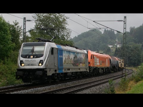 🇩🇪Bahnverkehr an der Passauerbahn bei Vilshofen mit BBL 2019, Jim Knopf 187, WLC Vectron und mehr🇩🇪