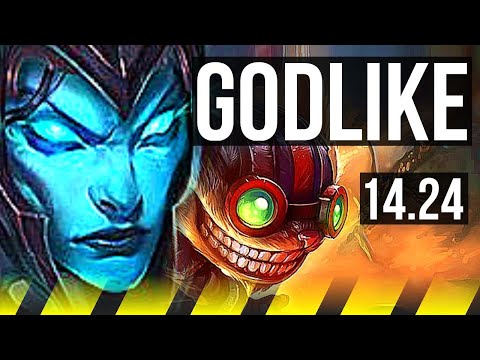 KALISTA & Braum vs ZIGGS & Leona (ADC) | Godlike | KR Challenger | 14.24