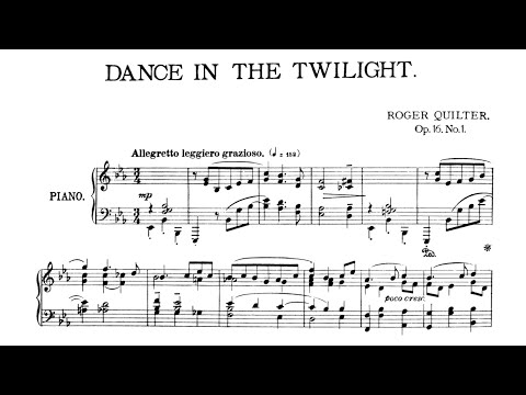 Roger Quilter: Dance In The Twilight op. 16 No. 1 for piano solo