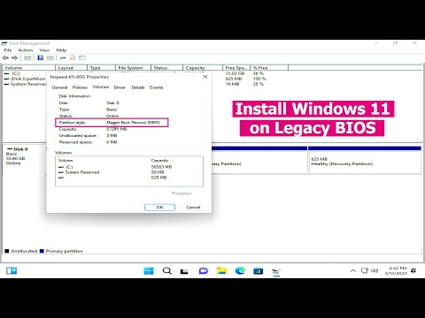 How to install Windows 11 on Legacy BIOS