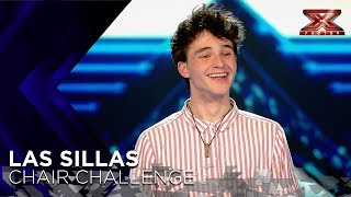 El tema bilingüe de Pol Granch, en francés y español, le da una silla | Sillas 2 | Factor X 2018