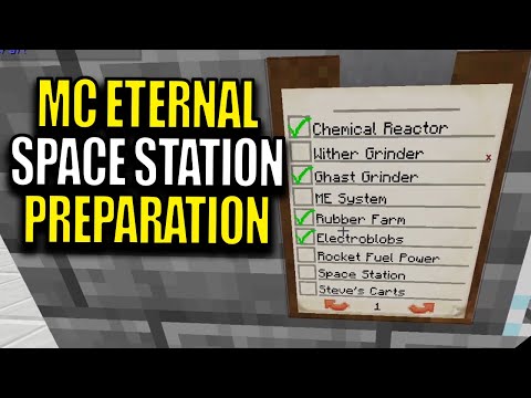 Minecraft MC Eternal Modpack Chapter 2 Ep 108 - Space Station Preparation