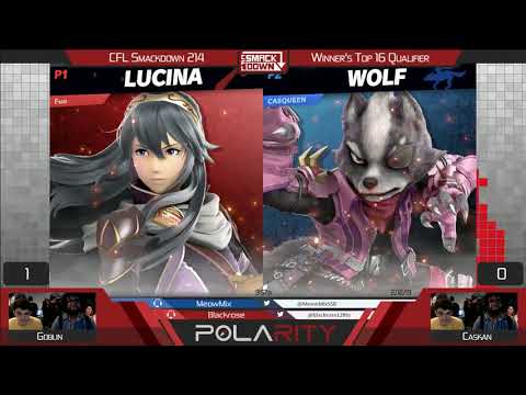CFL Smackdown Ultimate 214 - Caskan (Pichu, Wolf) vs Goblin (Roy, Lucina) - Winners Top 16