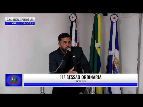 TV CÂMARA PRESIDENTE ALVES - 11ª SESSÃO ORDINÁRIA