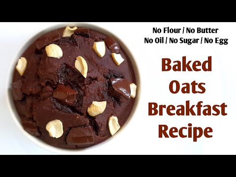 Baked Oats Brownie | Oats Baked Breakfast Healthy Recipe | *Viral Tiktok Baked Oats @MySunshinesz