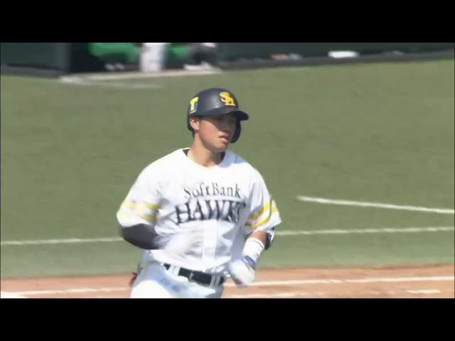 【ファーム】ホークス・海野がレフトスタンドへのソロホームラン‼ 2021/3/25 H-B(ファーム)