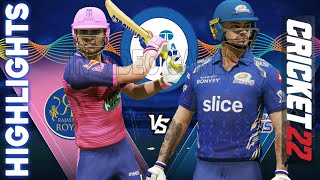 𝗿𝗿 𝘃𝘀 𝗺𝗶 - Rajasthan Royals vs Mumbai Indians Match Highlights IPL 15 Cricket 22