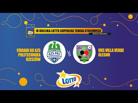 18 Kolejka LOTTO Superligi TS Fibrain KU AZS Politechnika Rzeszów vs Villa Verde Olesno