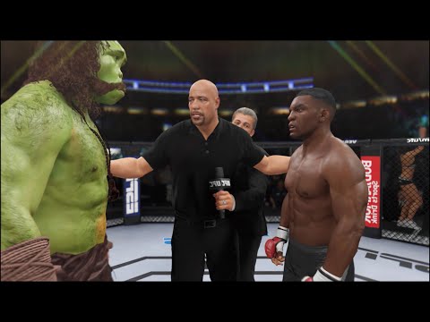Green Bigfoot vs. Mike Tyson - EA Sports UFC 4 - Boxing Club 🥊