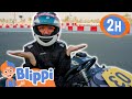Blippi Drives Go Go Go Karts Vehicle Video Educational Videos For Kids