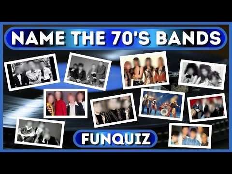 WHO'S WHO - Name the 70's Music bands - YOU WON'T GET 10 out of 10 - Quiz/Trivia Test