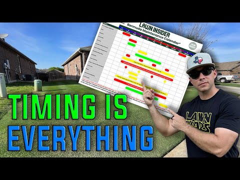 Bermuda Lawn Maintenance Calendar