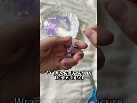 How to Make a Mini Purple Beaded Plant Car Charm video thumbnail