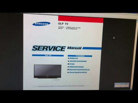 SAMSUNG HLT6156W DLP CHIP REPLACEMENT