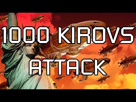 Red Alert 2 - 1000 Kirov Airships Attack