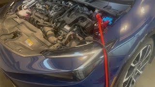 2023-2026 Toyota Prius Hybrid, Prius Prime PHEV Jump Start 12 Volt Battery Boosting Instructions