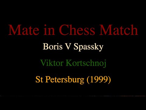Boris V Spassky vs Viktor Kortschnoj - St Petersburg (1999)