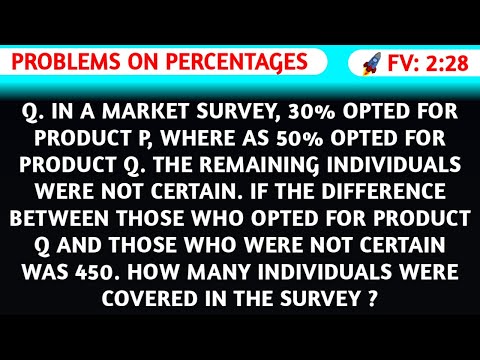 Problems on percentages | Aptitude classes in telugu | Video 233
