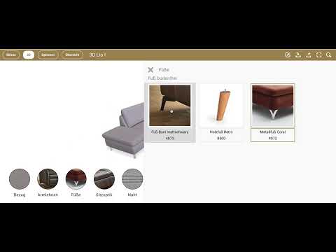 Wima Polstermöbel Pisa in 3D konfigurieren | deliciae.de