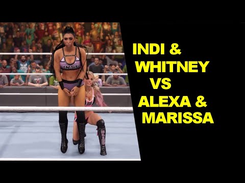 WWE 2K22 Indi Hartwell & Whitney vs Marissa & Alexa Bliss - Elimination Tag