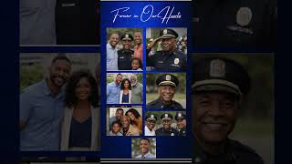 Police Officer Funeral Program & Obituary Template for Canva with QR Code
