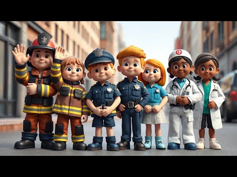 Heroes song | Nursery rhymes | Police, firefighter, doctors and paramedics
