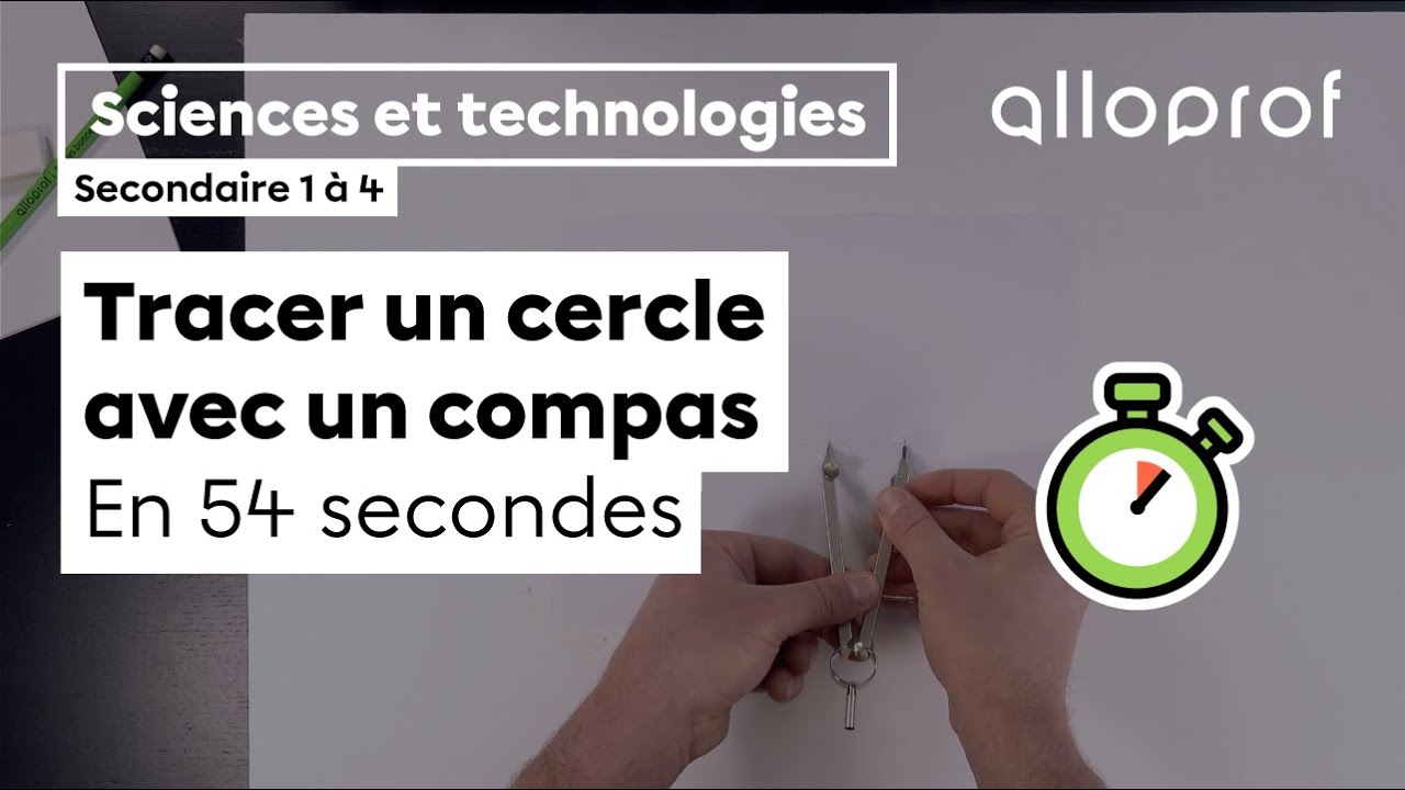 Tracer un cercle avec un compas