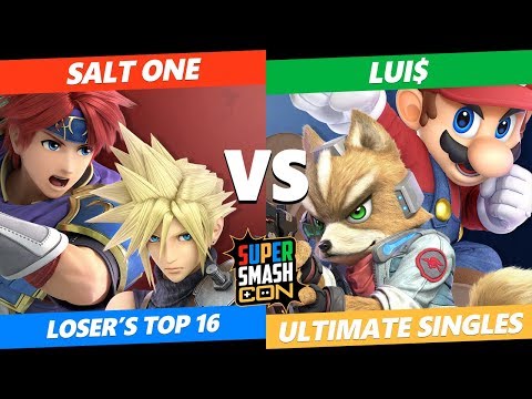 SSC 2019 SSBU - FS Salt One (Cloud, Roy) VS  Lui$ (Mario, Fox) Smash Ultimate Loser's Top 16