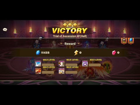 TOA Hell Floor 4 Astar -  3 stars - Summoners War