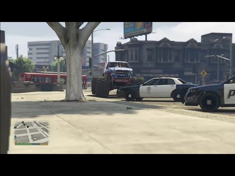 Gta 5 monster truck police chase