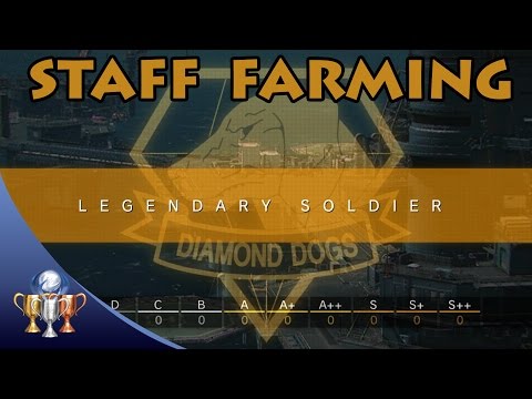 Metal Gear Solid V The Phantom Pain - Elite & Legendary Staff Farming (A++/S) Level Up Mother Base