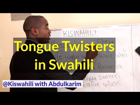 Tongue Twisters in Swahili