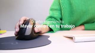 Energy Sistem Office Mouse 5 Comfy -Ratón inalámbrico vertical que reduce la presión en la muñeca anuncio