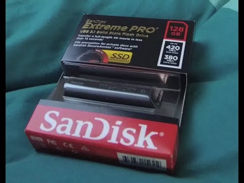 Sandisk extreme pro USB Stick 128 GB review USB 3.1 Geschwindigkeitstest