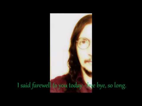 Jason Paul Elder - Bye Bye (so long) (home recording)