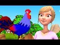 Kukdoo Koo Hindi Rhyme | Hindi Poems | कुकड़ू कु | Little Treehouse India | Hindi Animal Sounds